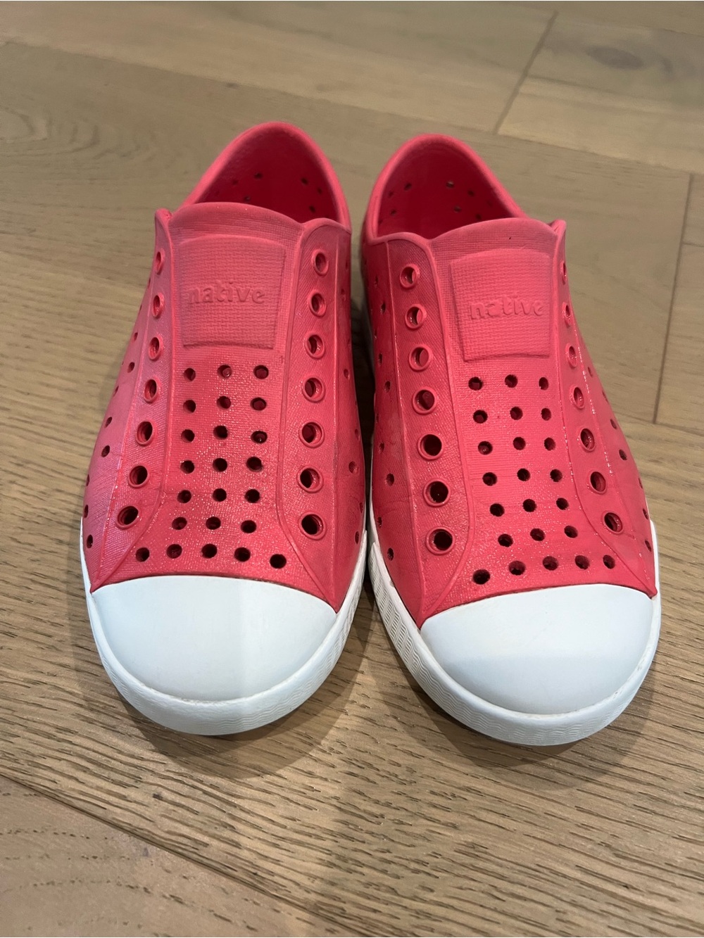 Native Jefferson Pink Slip-On Sneakers